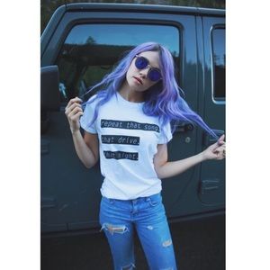 Wish you were NorthWest Unisex white rolled cuff tee